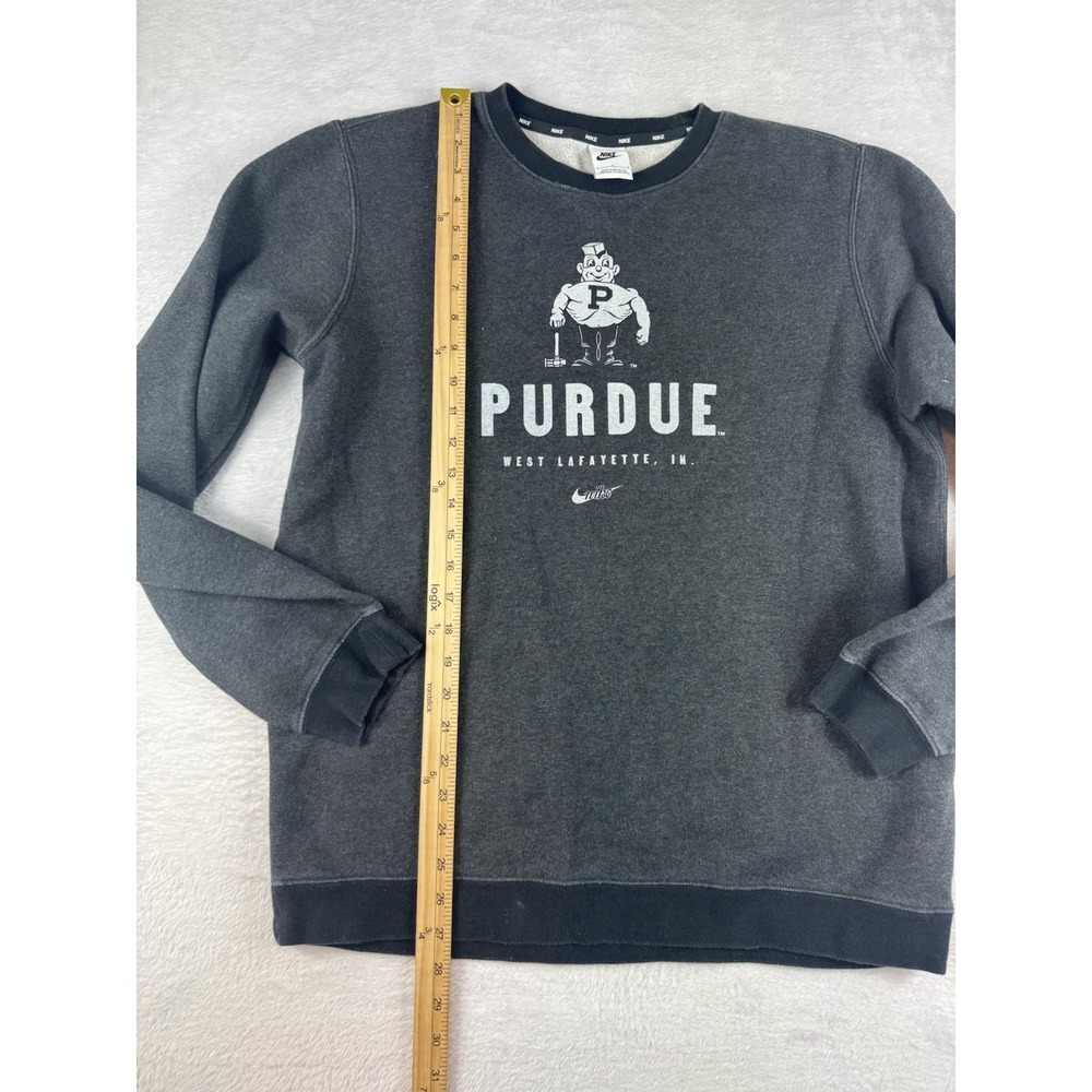 NIKE Purdue Boilermakers Fleece Pullover Crew Sweatshirt Size Women's Small L - Picture 4 of 7